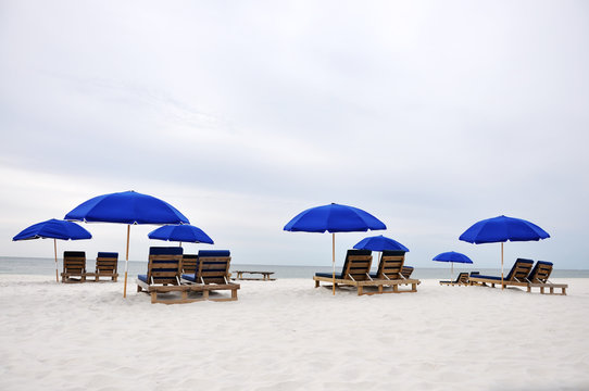 Beach Umbrellas and Chairs