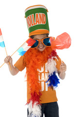 a football supporter of the dutch team