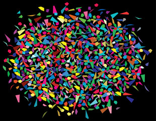 vector background of colorful splinters