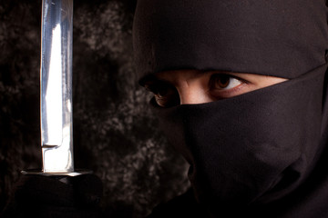 woman in shinobi suit