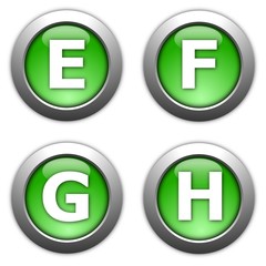 Obraz premium internet button alphabet