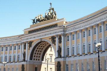 Russia. St.-Petersburg. Arch of the General Staff