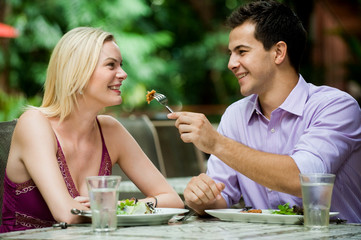 Couple Having Meal