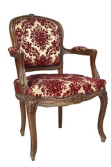 retro floral armchair