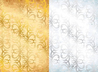 gold an silver background vector