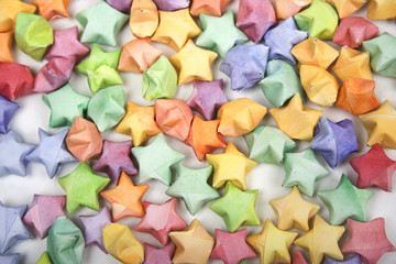 color lucky stars origami