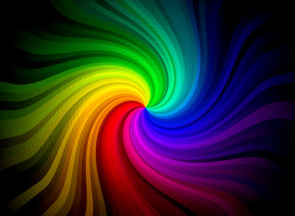 Rainbow Twirl Burst Background