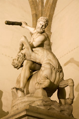 Florence - Hercules and Centaurs, loggia dei Lanzi