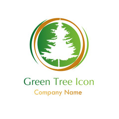 Green tree icon