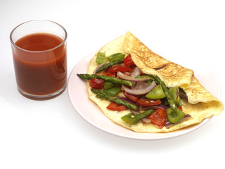 Omelette with Mixed Vegetables