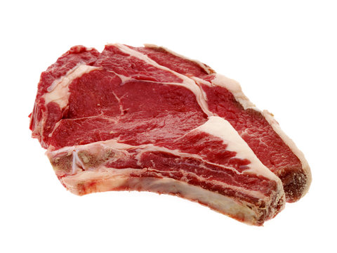 Raw Rib Eye Steak