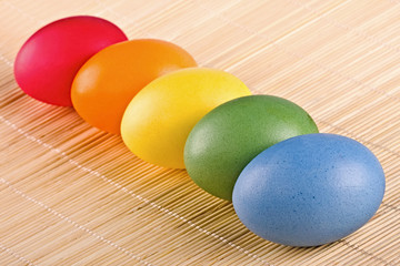 Obraz na płótnie Canvas multi coloured eggs