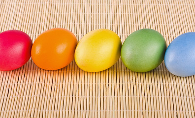 multi coloured eggs