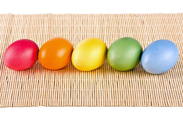 multi coloured eggs