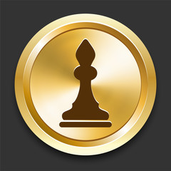Bishop on Golden Internet Button