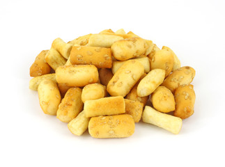 Bite sized bread stick croutons