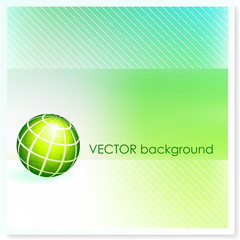 Globe on Vector Background