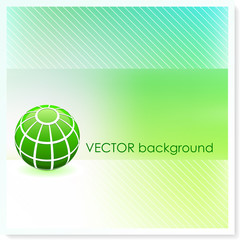 Globe on Vector Background