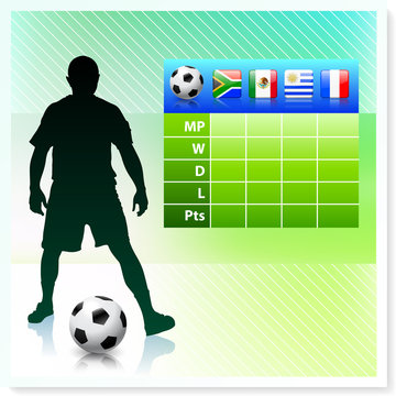 Soccer/Football Group A on Vector Background