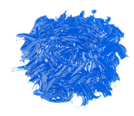 blue oil paint