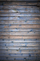 old wood blue painet wall