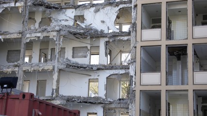 Demolition of a Building out of the Fifties