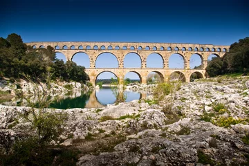 Foto op Plexiglas Pont du Gard Gards brug