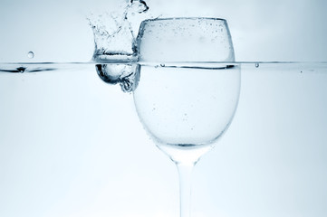 liquid in  wineglass
