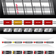 vector web-navigation set