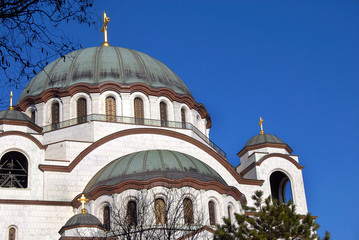 Fototapeta na wymiar Sveti Sava katedry w Belgradzie