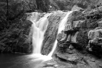 Water falls and cascades of Yun-Tai Mountain, China