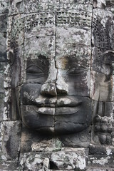 Face of Bayon in Angkor