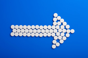 arrow of pills