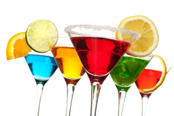 Red cocktail drink
