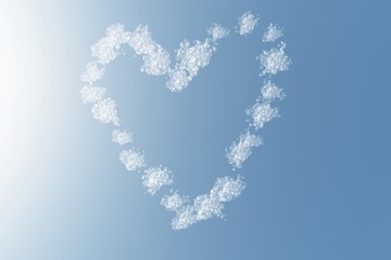 Naklejka premium Herzwolken