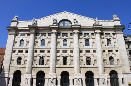 Italian Stock Exchange In Milan