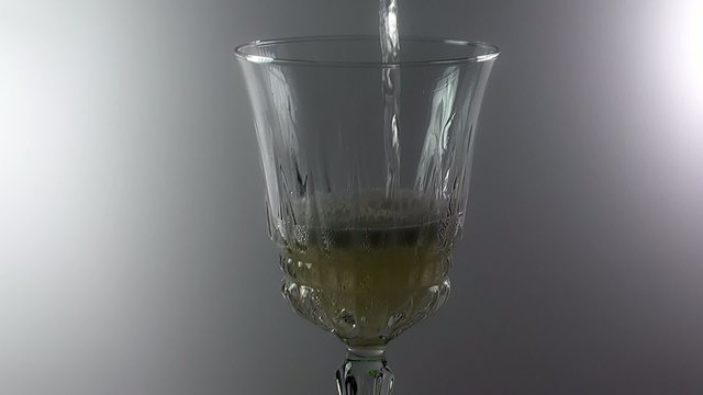 a glass of champagne