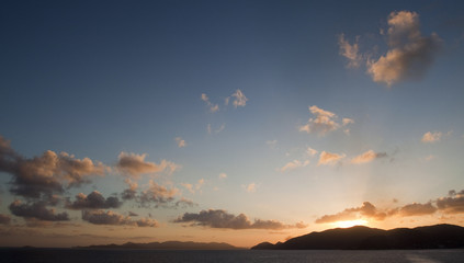 Tortola, sunset