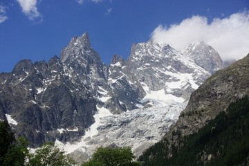 Fototapeta na wymiar Włoskiej stronie Mont Blanc