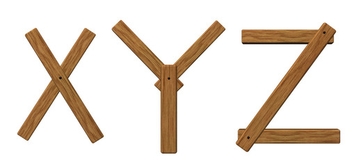 holzbuchstaben xyz