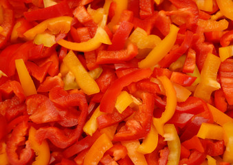 Fresh peppers vegetable