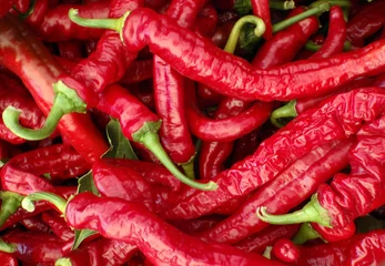 Fotobehang Mesilla: chili van het type Cayenne © Eric BVD