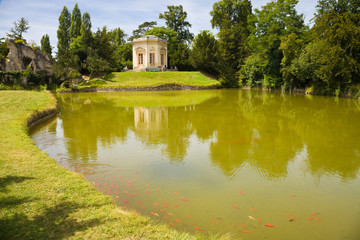 The Belvedere over the lake of Versailles Chateau, France