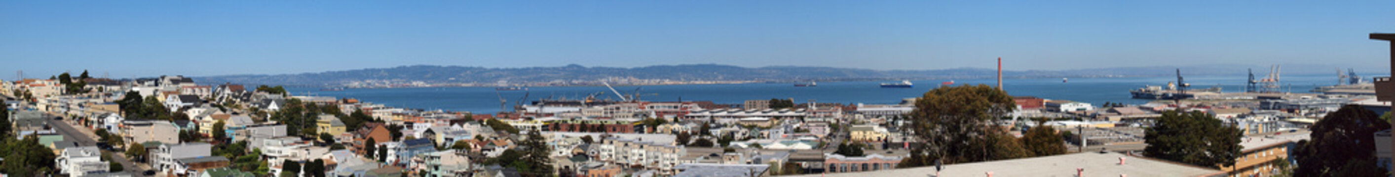 San Francisco Bay seen from Potrero Hill