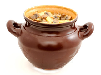 stewed potatoes and fungi