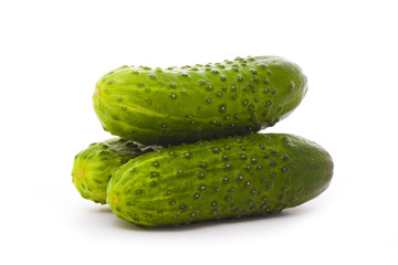 three cucumbers