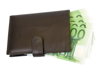 wallet and euro