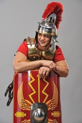 Portrait of a legionary soldier