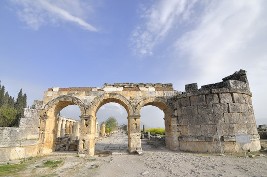City Gate of Hierapolis,Denizli,Turkey