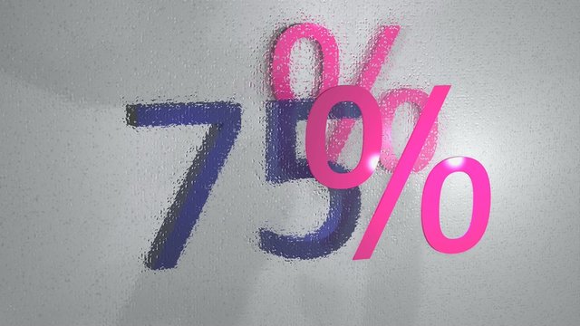 Rabatt - 75 Prozent - Animation